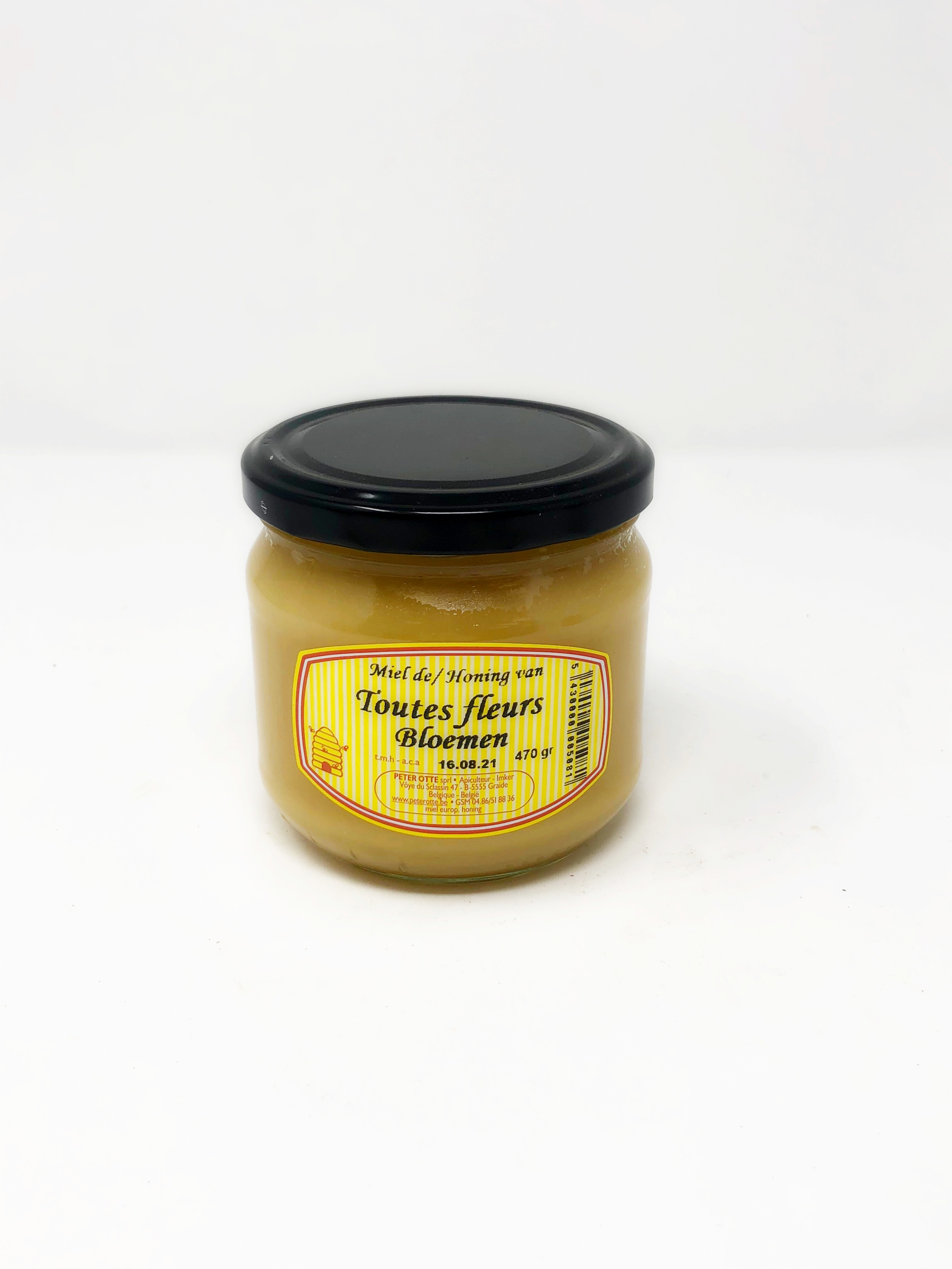 Miel toutes fleurs 470 g – Un miel à déguster seul autant qu'en accompagnement qui change en fonction du butinage des abeilles. – Peter Otte Miel toutes fleurs 470 g – Un miel à déguster seul autant qu'en accompagnement qui change en fonction du butinage des abeilles. – Peter Otte