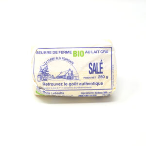 Beurre salé Bourgade bio 250g – - – Ferme de la Bourgade