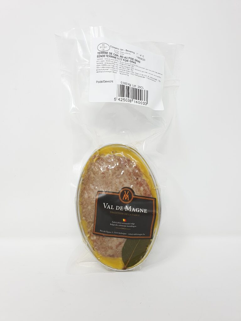 Terrine canard foie gras 300g – - – Val de Magne