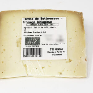 Tomme des Botteresses bio +/- 230 g Fromagerie du Gros Chêne – Fromage de lait cru de brebis bio à pâte dure. – Fromagerie du Gros Chêne