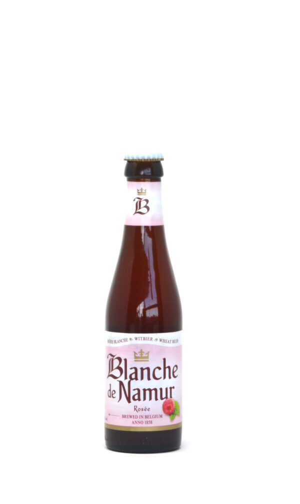 Blanche de Namur rosée 25cl – Bière blanche aux arômes de framboise - Degré d’alcool : 3