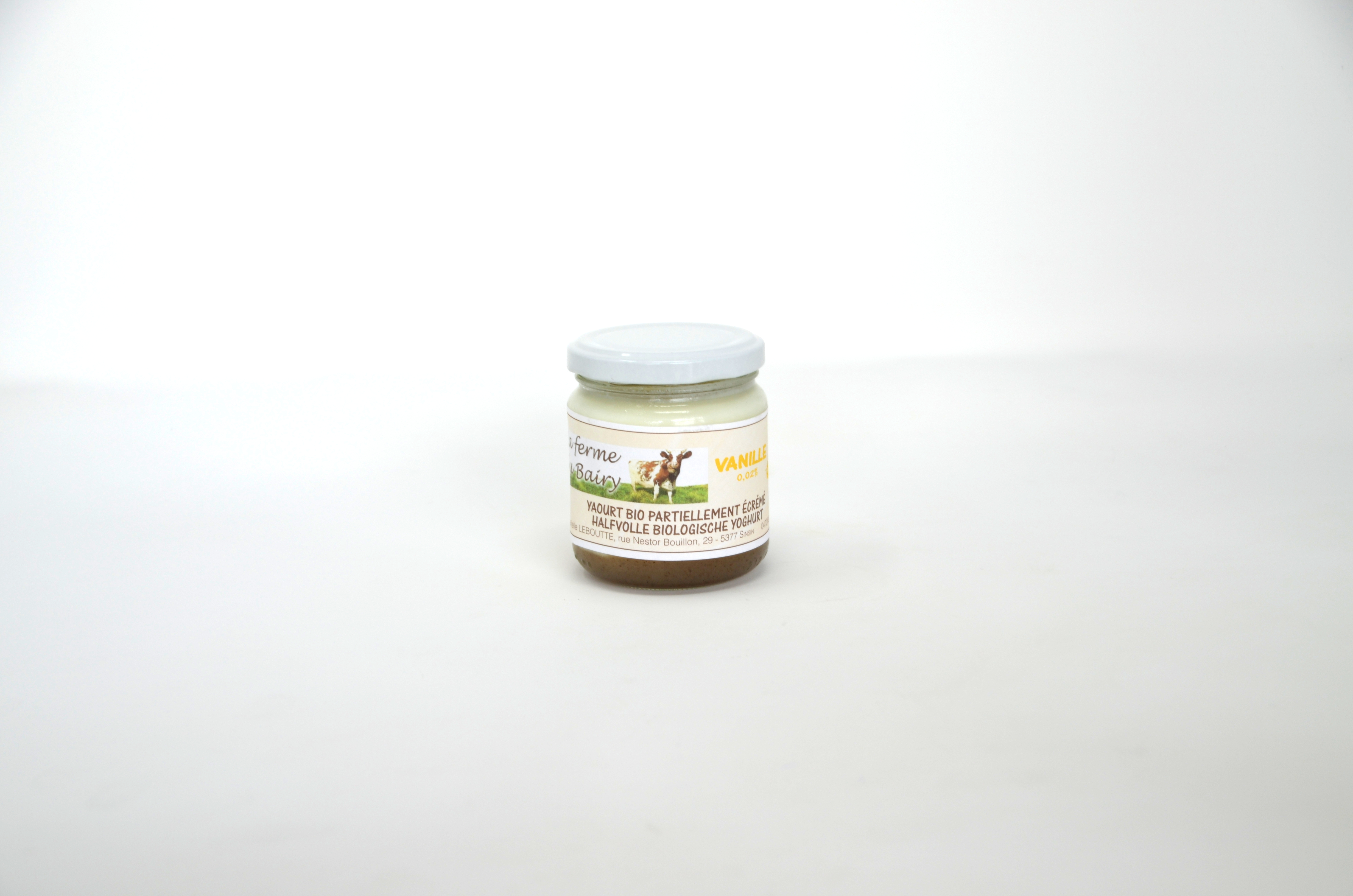 Yaourt vanille lait vache Bairy 20cl bio (hors vidange 0 Yaourt vanille lait vache Bairy 20cl bio (hors vidange 0