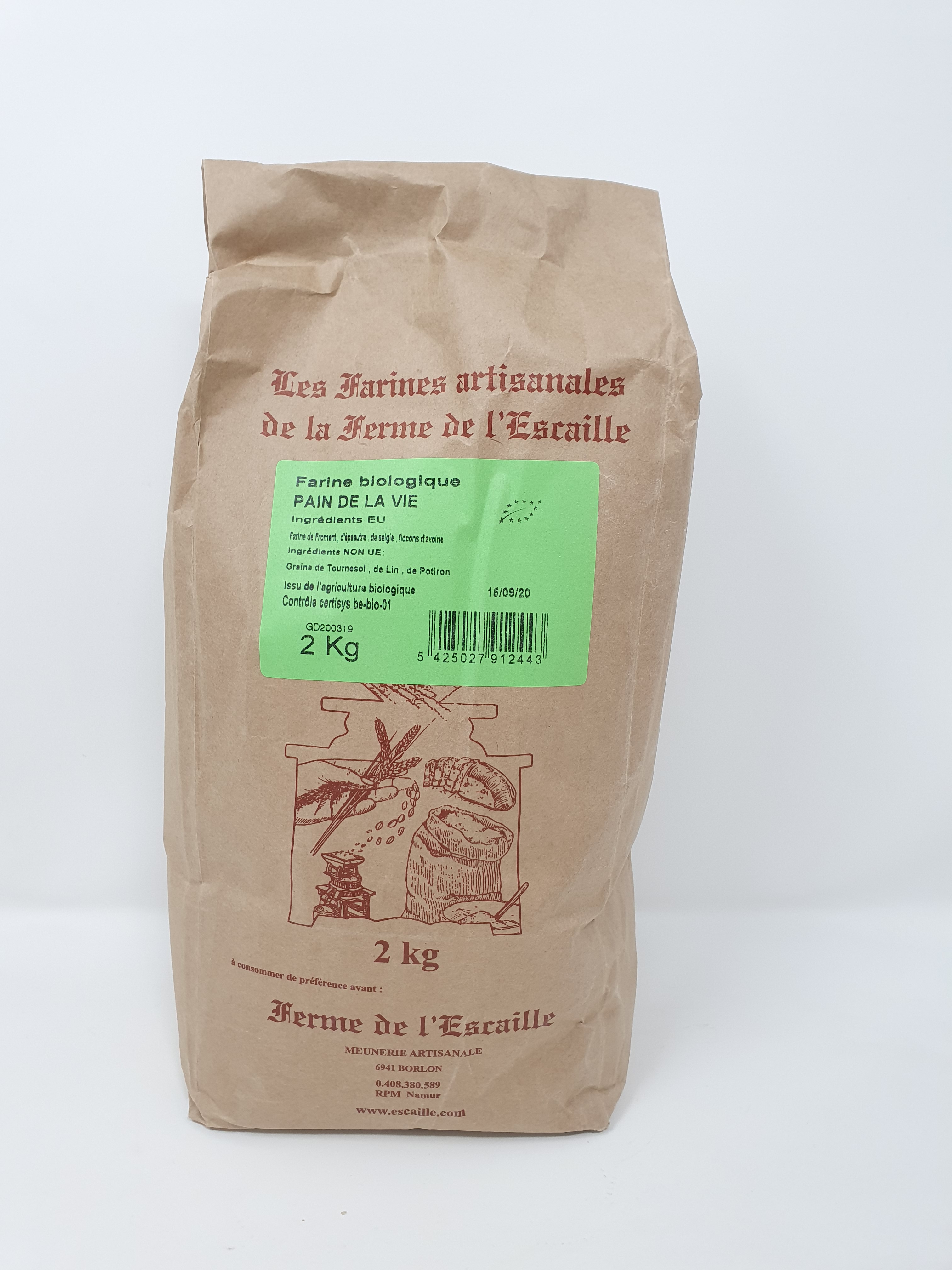 Farine pain de la vie bio Escaille 2kg – - – Ferme de l'Escaille Farine pain de la vie bio Escaille 2kg – - – Ferme de l'Escaille