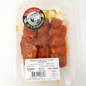 Brochette de poulet marinées +/- 475g Ardenne Volaille – - – Ardenne Volaille