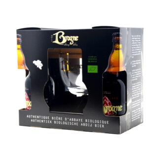 Pack Brogne 4x33cl + verre – - – Abbaye de Brogne