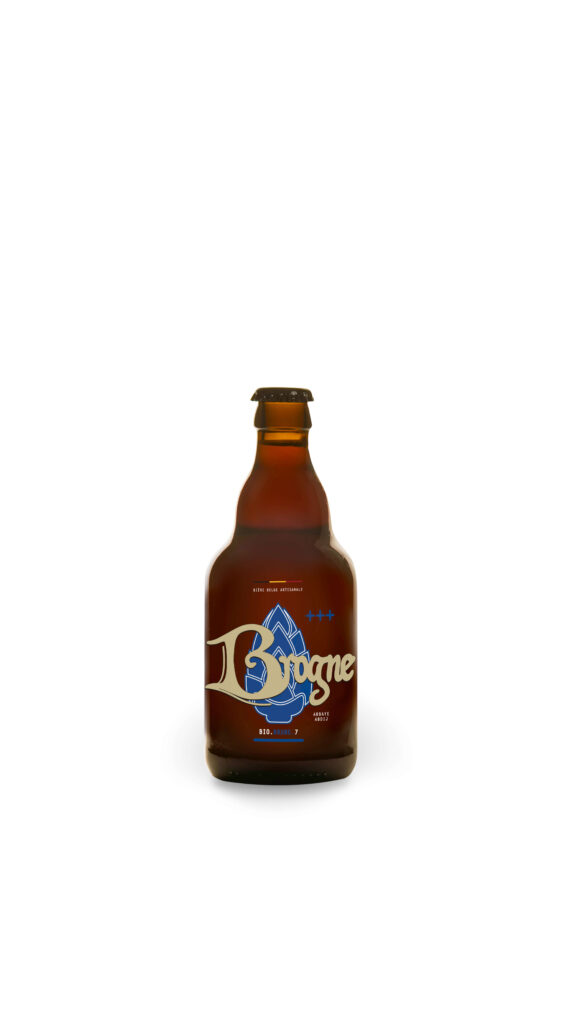 Brogne brune 33cl Abbey Beer Bio – La Brogne Brune Bio associe 5 malts différents. Sa couleur brun foncé