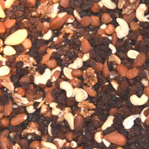 Mendiants aux raisins Fidafruit Vrac Bio 1kg – Mélange de différentes noix avec des raisins secs. Disponible en 100g