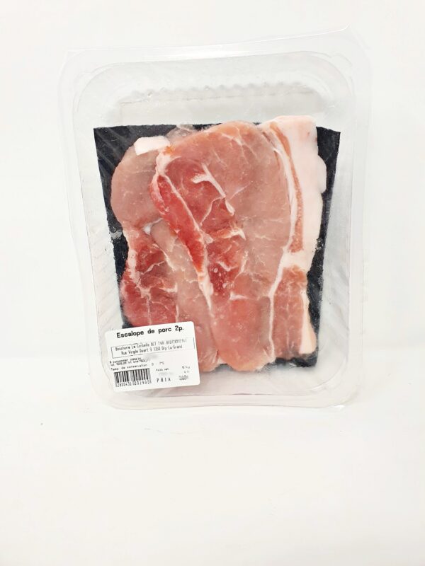 Escalopes de porc panées 2p. +/- 350g boucherie La Corbeille – - – Boucherie La Corbeille