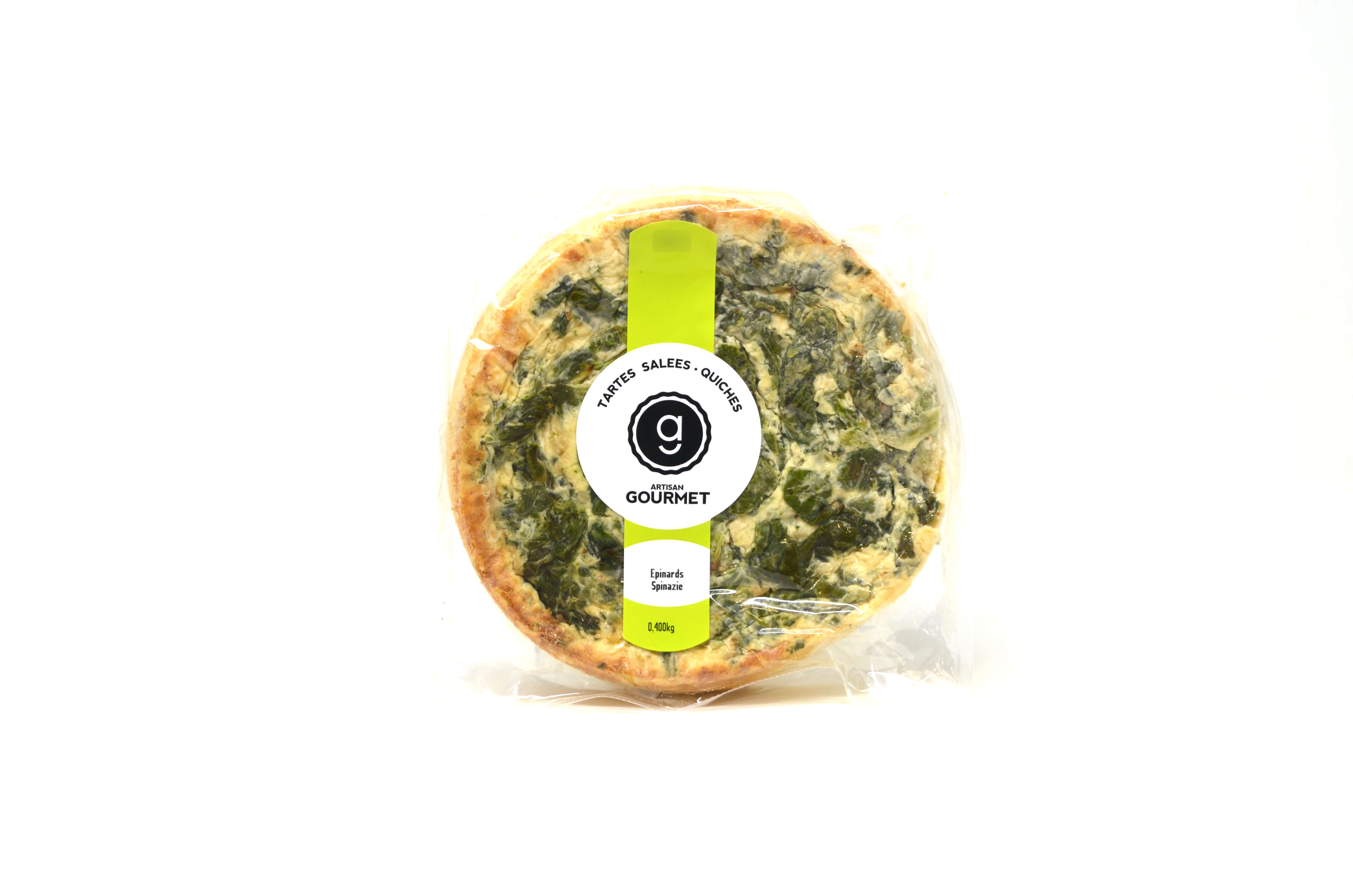 Quiche aux épinards 400g Artisan Gourmet – - – L'Artisan Gourmet Quiche aux épinards 400g Artisan Gourmet – - – L'Artisan Gourmet
