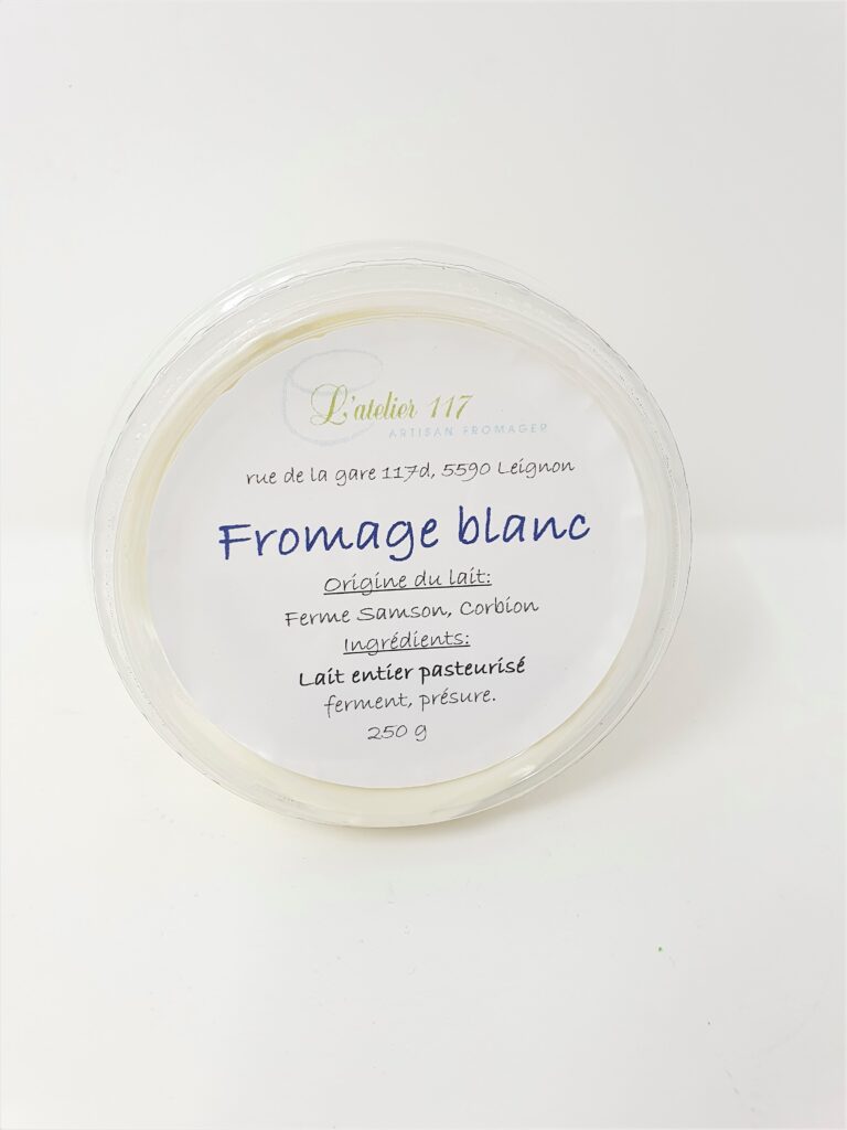 Fromage blanc nature 250g – - – L'Atelier 117