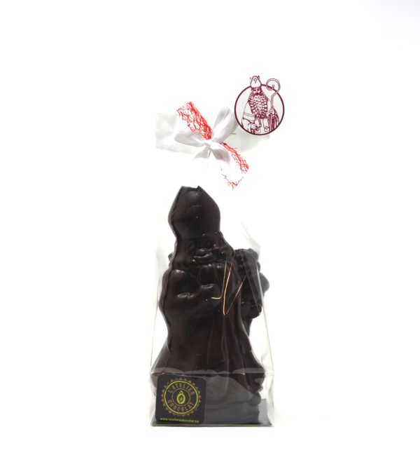 Saint-Nicolas Teddy noir 135g Atelier ô Chocolat – - – L’atelier Ô Chocolat