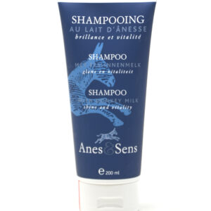 Shampoing au lait d'ânesse 200ml Anes&Sens – Un shampoing hydratant et soignant le cuir chevelu. Il convient à tous types de cheveux. – ANES&SENS SPRL