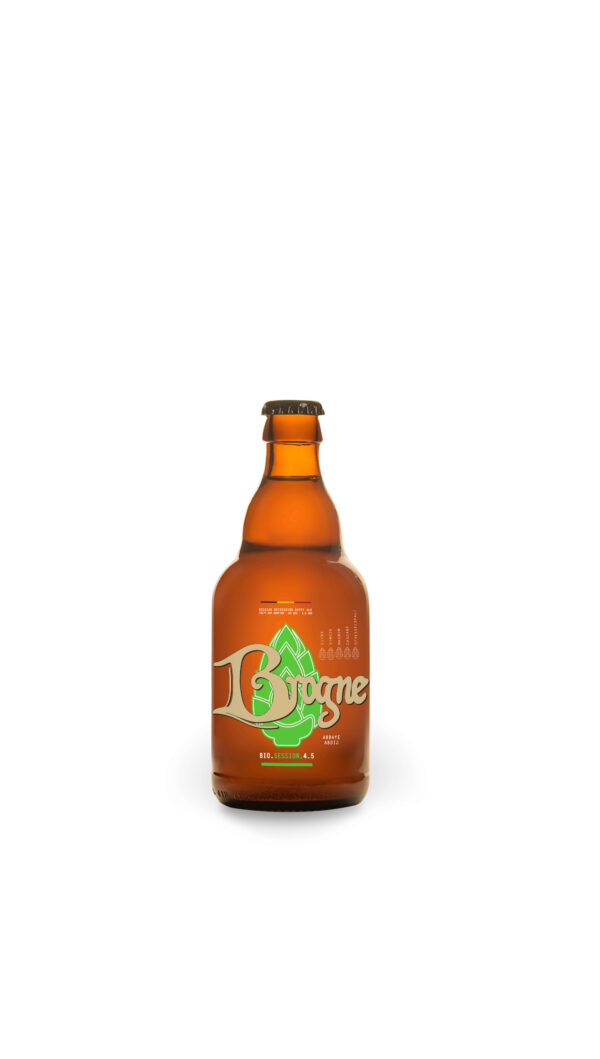 Brogne "Session 4.5" 33cl Abbey Beer Bio – 5 variétés exceptionnelles de houblons s’harmonisent pour créer la fraîcheur authentique de la BROGNE SESSION. - Taux d'alcool : 4