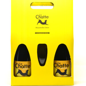 Coffret La Chatte 2x75cl + verre – - – Brasserie des Tchets