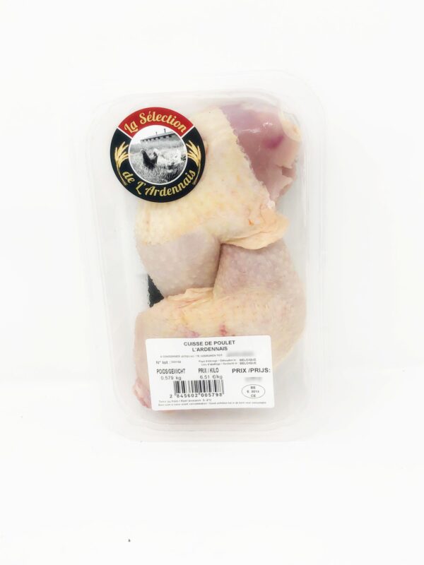 Cuisses de poulet déjointées 2 pc +/- 575g Ardenne volaille – - – Ardenne Volaille