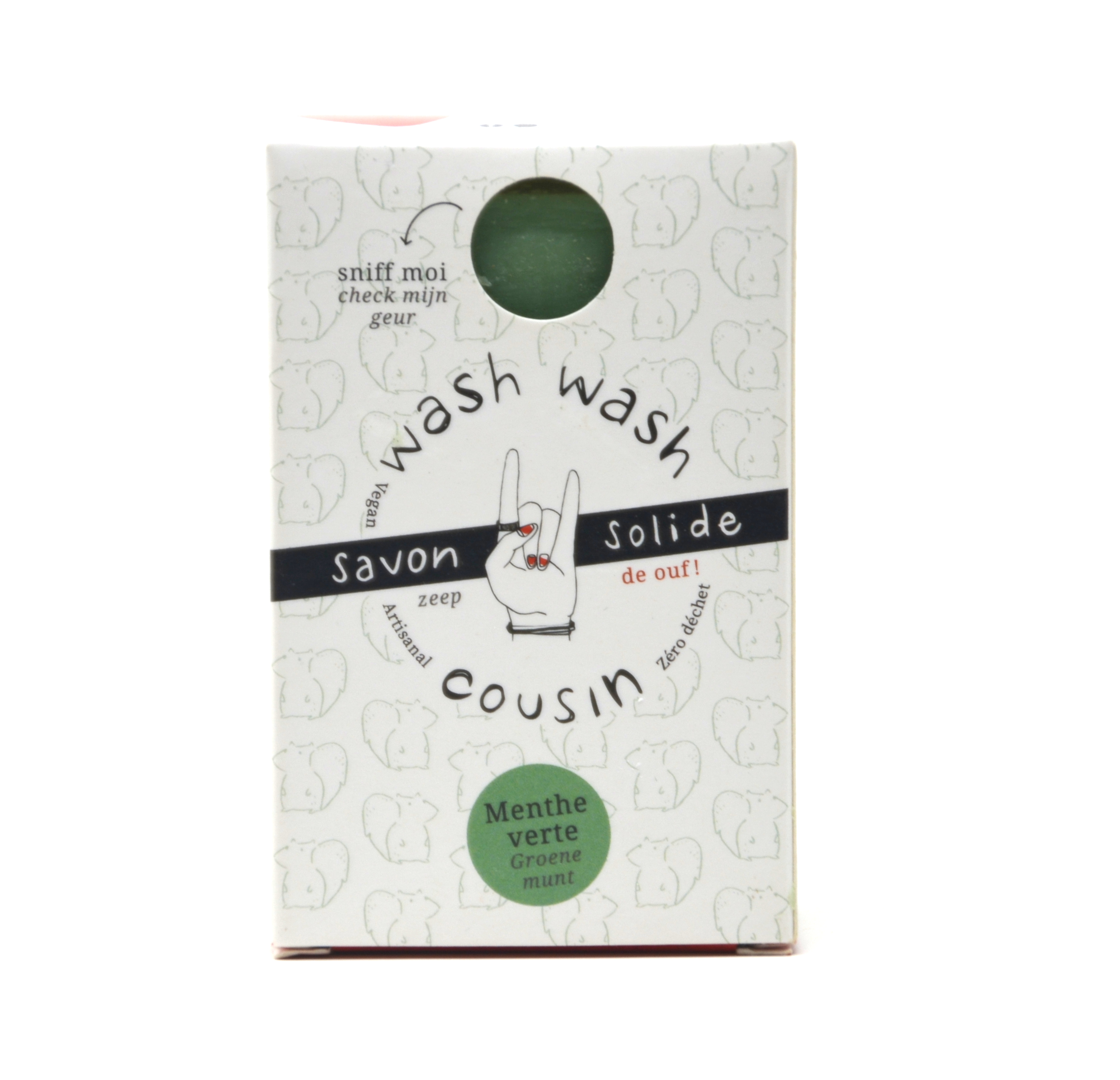 Savon à la menthe verte 100g Wash Wash Cousin – - – Wash Wash Cousin Savon à la menthe verte 100g Wash Wash Cousin – - – Wash Wash Cousin