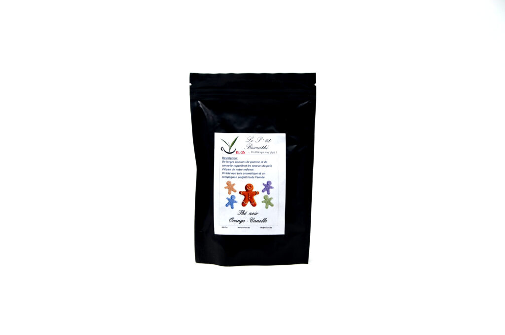 P'tit Biscuithé thé noir 80g – Un thé noir aromatisé aux arômes de pain d'épices