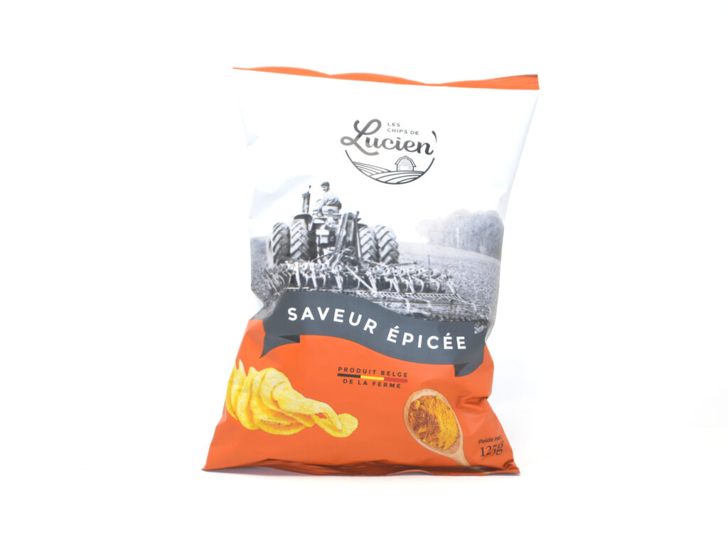 Chips de Lucien saveur épicée 125g – - – Les Chips de Lucien