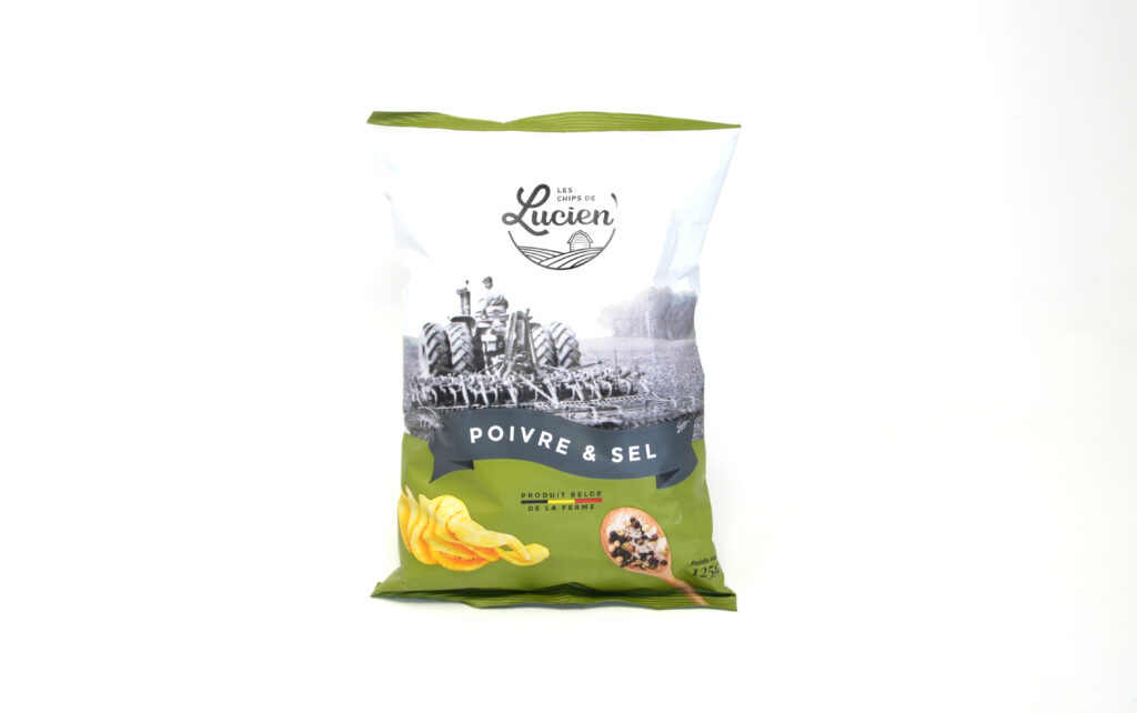 Chips de Lucien poivre et sel 125g – - – Les Chips de Lucien
