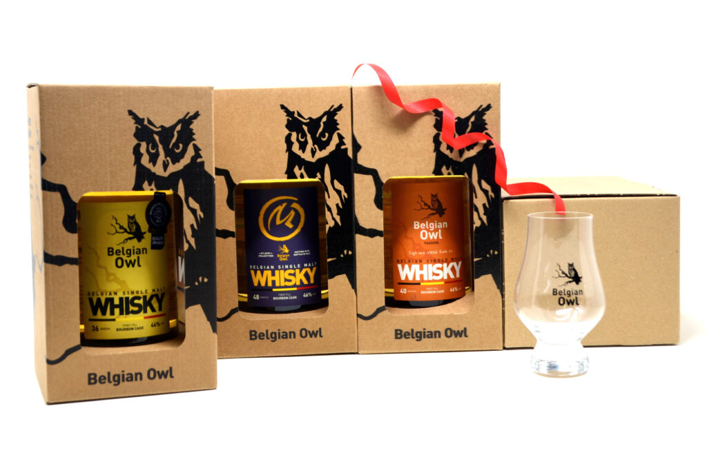 Belgian Owl Pack Collector – 1 bouteille de whisky Belgian Owl "By Jove"