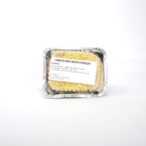 Lasagne au saumon et aux crevettes grises +/- 520g boucherie La Corbei – - – Boucherie La Corbeille