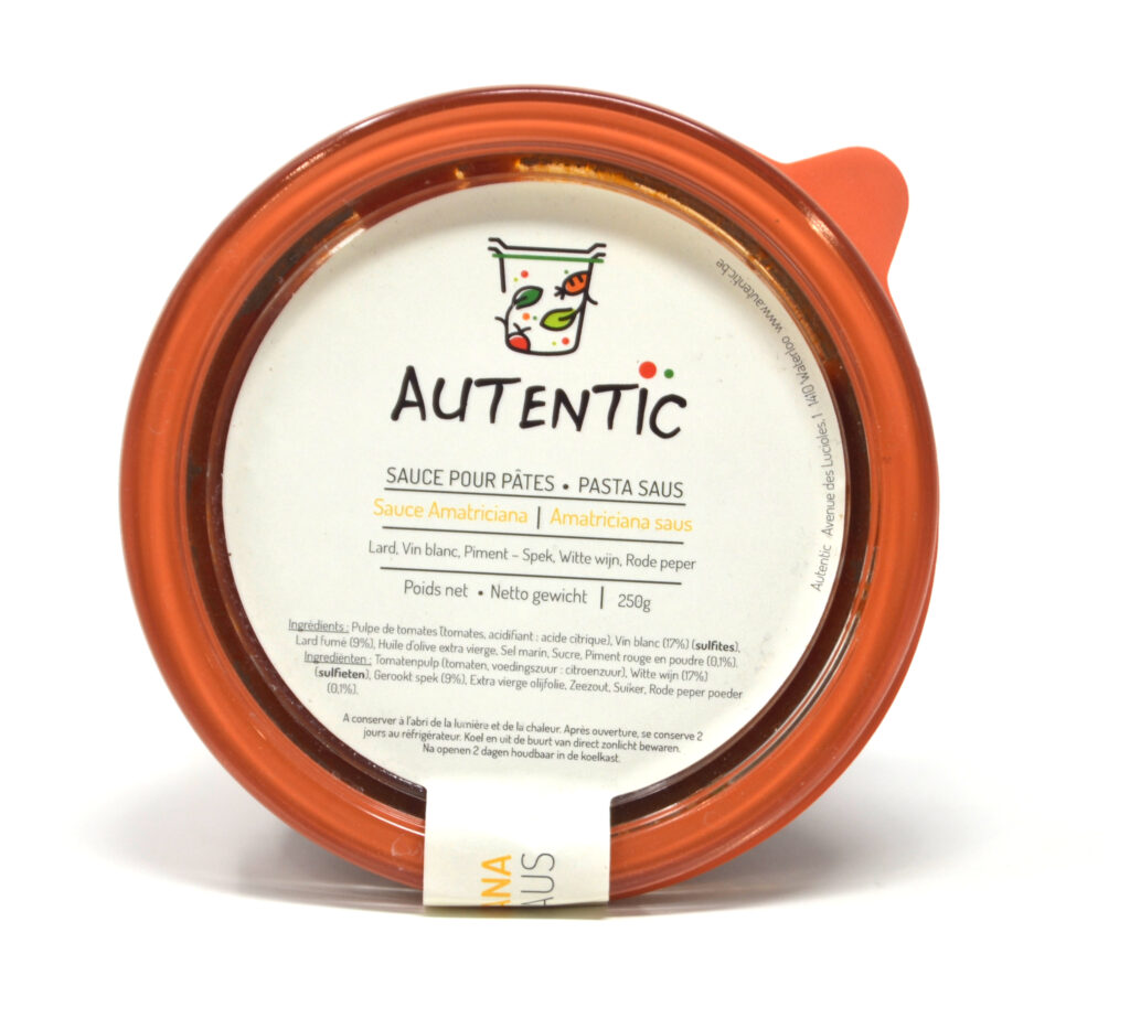 Sauce pour pâtes Amatriciana 250g Autentic (hors vidange 1€) – - – Autentic