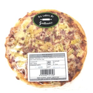 Pizza jambon ananas diamètre 23cm Les Salées de Guillaume – Pour les amateurs du sucré-salé : la pizza Hawaï de Guillaume ! – Les salées de Guillaume