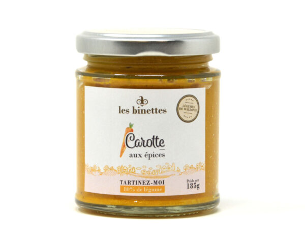 Tartinade carottes-épices 185g Les Binettes – - – Les Binettes