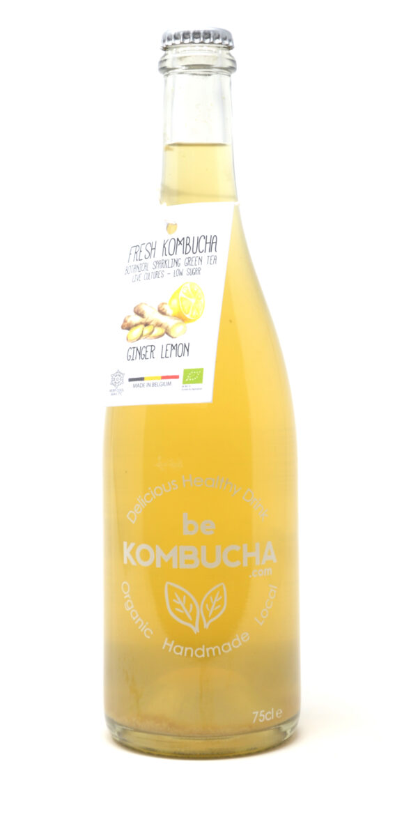 Be Kombucha Citron-Gingembre 75cl Bio – - – Be Kombucha