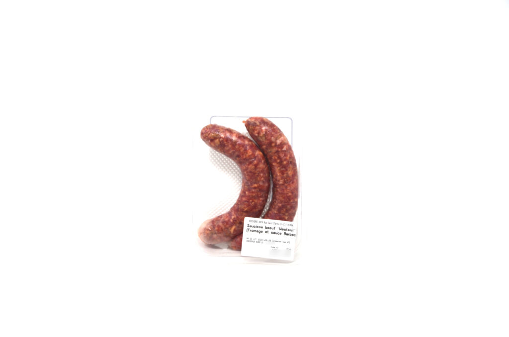 Saucisses porc et veau "Western" 2pc +/- 350g – - – Boucherie Boca