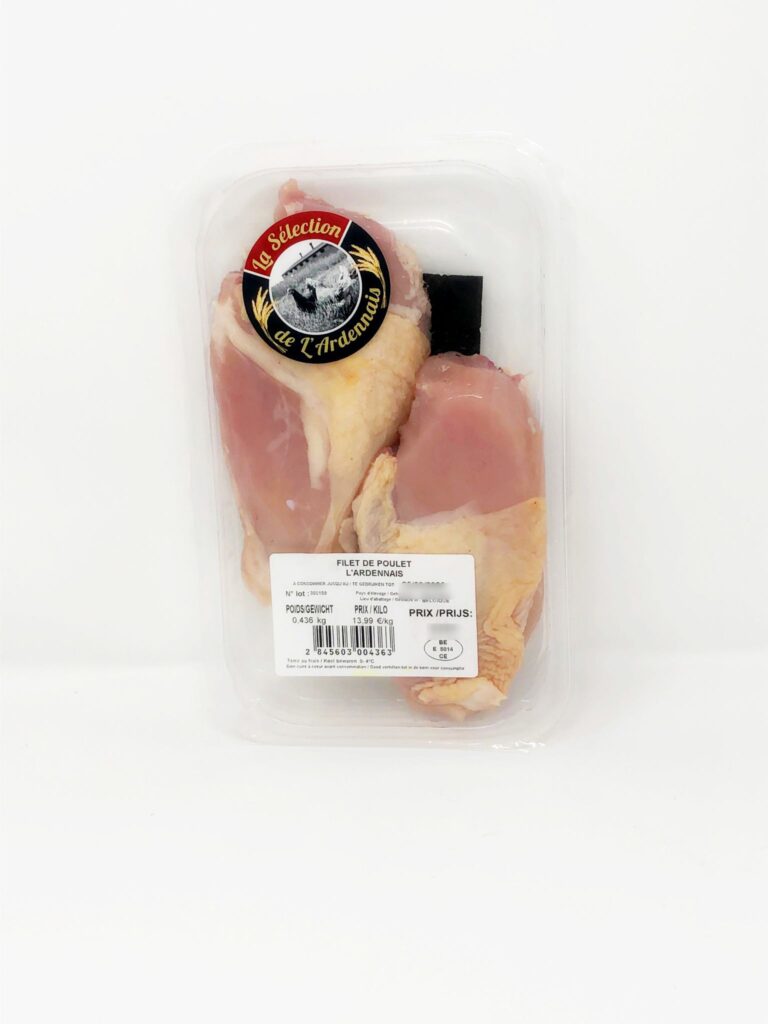 Filets poulet avec peau 2 pc +/- 500g Ardenne volaille – - – Ardenne Volaille