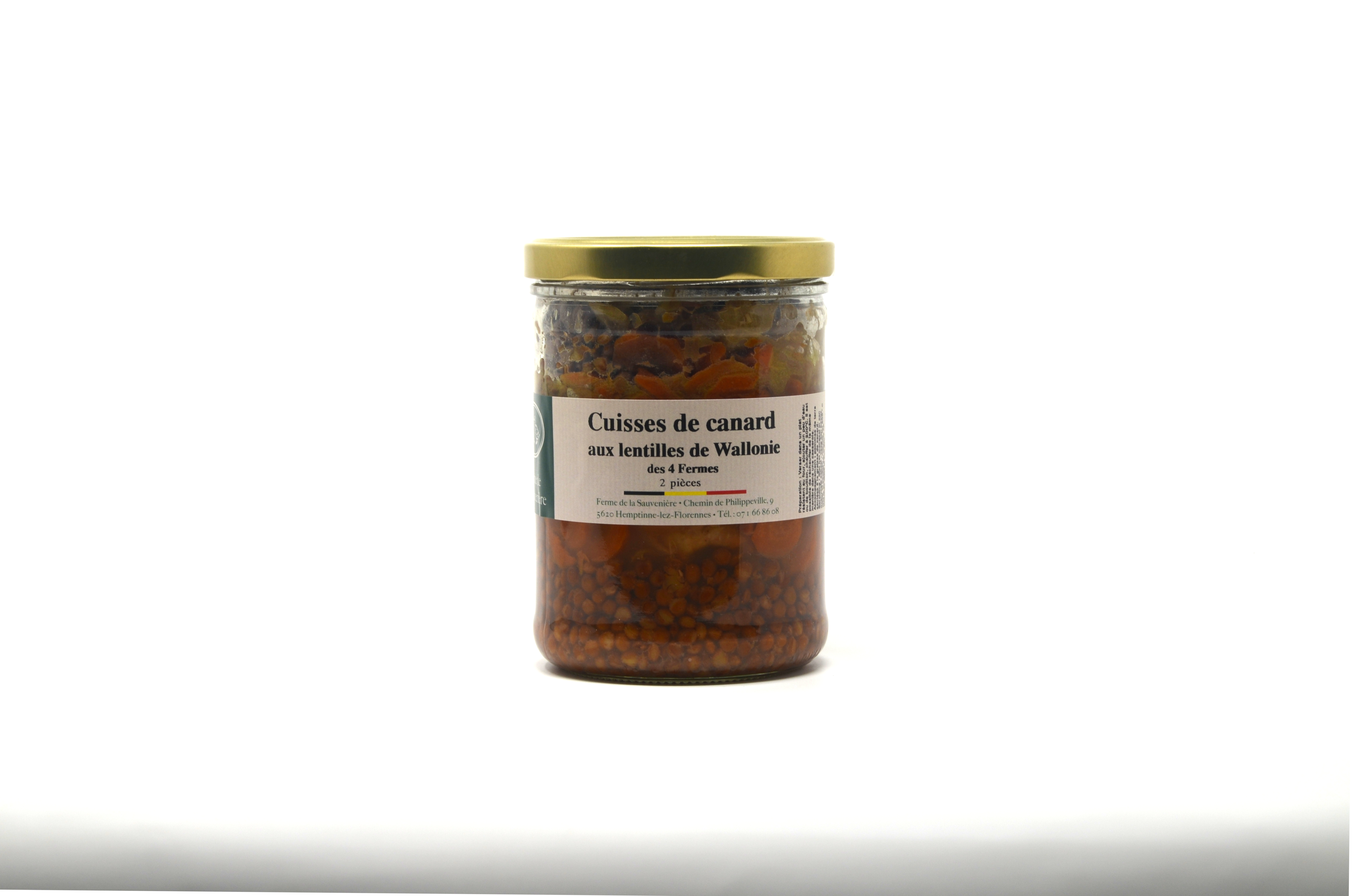 Cuisses de canard aux lentilles 2pc – - – Ferme de la Sauvenière Cuisses de canard aux lentilles 2pc – - – Ferme de la Sauvenière