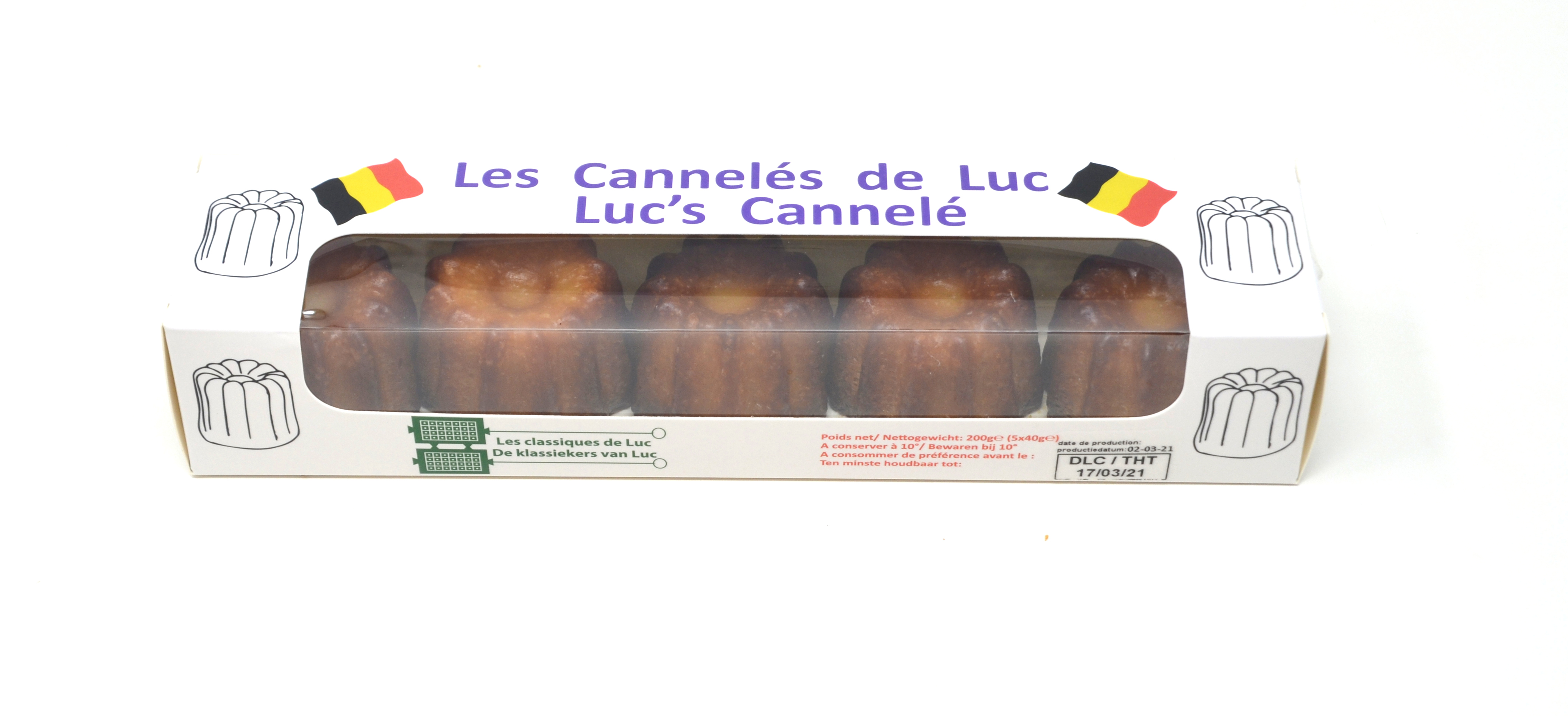 Cannelés de Luc 200g Luc Mathot – - – Gaufres Mathot Cannelés de Luc 200g Luc Mathot – - – Gaufres Mathot