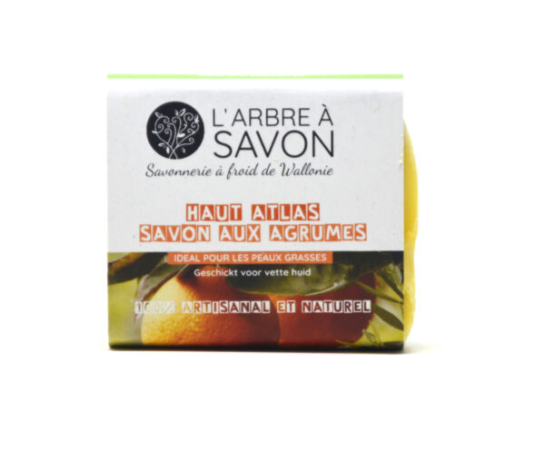 Savon aux agrumes 100g Arbre à Savon – Savon idéal pour peaux grasses et/ou acnéiques. – #N/A