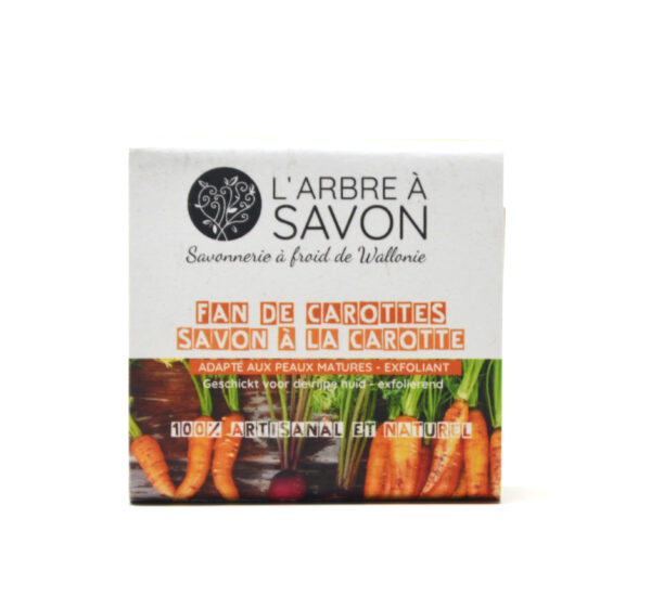 Savon carotte & chanvre 100g Arbre à Savon – Savon exfoliant idéal pour peaux matures. – #N/A
