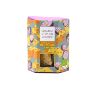 Biscuit fromage & oignon 100g Biscuiterie Destrée Bio – - – Biscuiterie Destrée