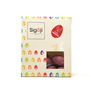 Œufs Chocolat blanc-framboise 100g Sigoji – - – Sigoji