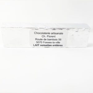 Bâton chocolat lait noisette 70g – - – Chocolaterie Chantale Florent