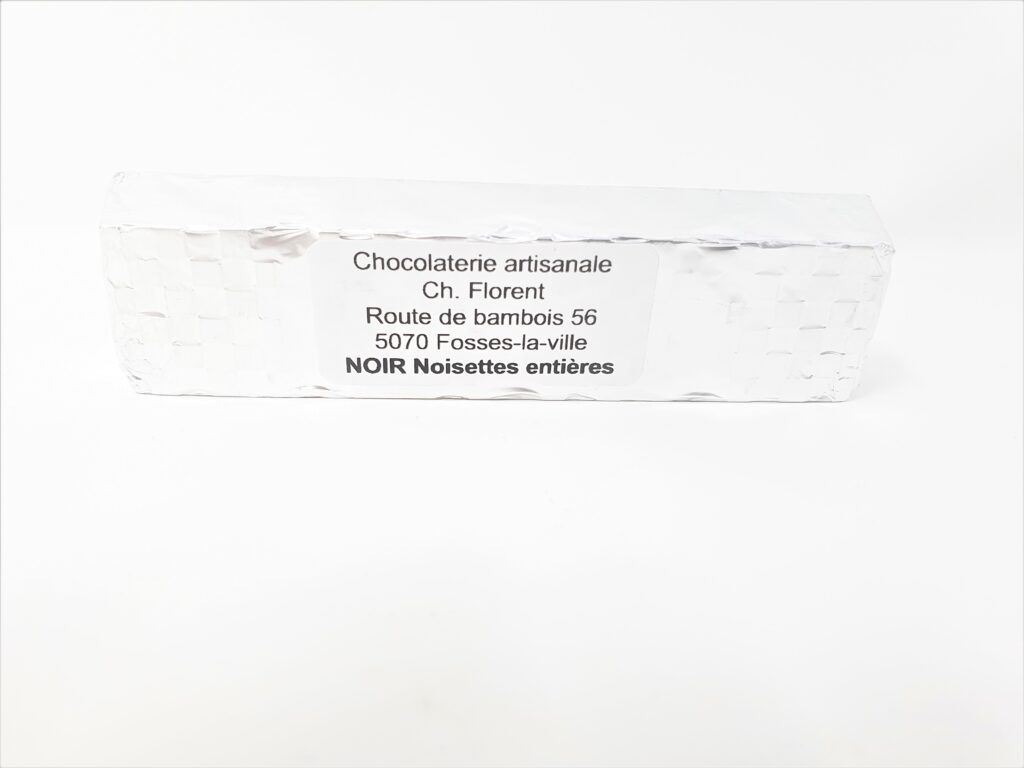 Bâton chocolat noir noisette 70g – - – Chocolaterie Chantale Florent