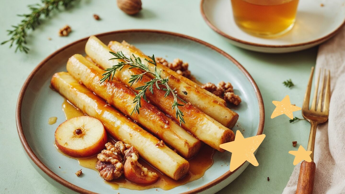 Panais, pommes et noix