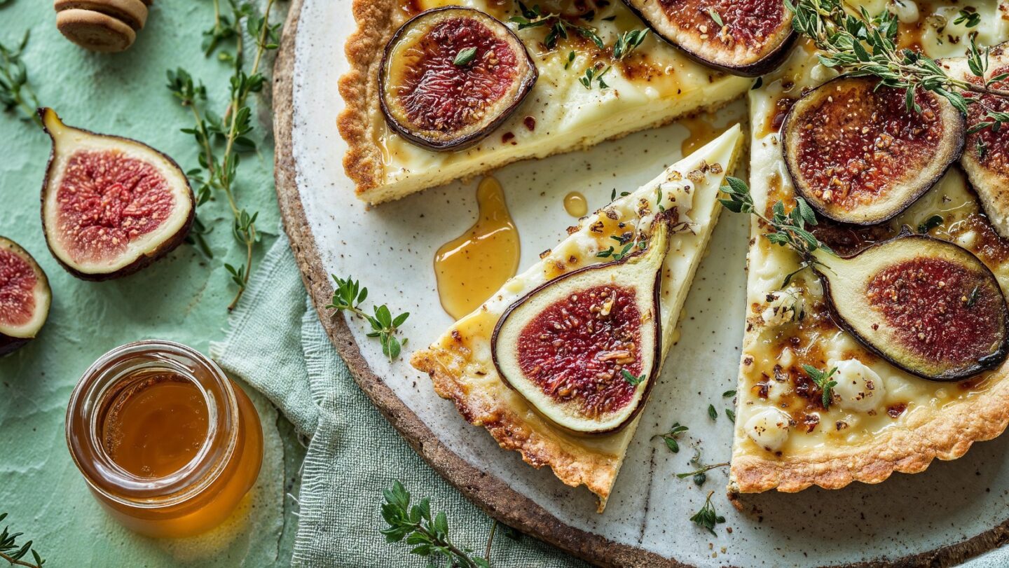 Recette de tarte aux figues et au fromage de chèvre